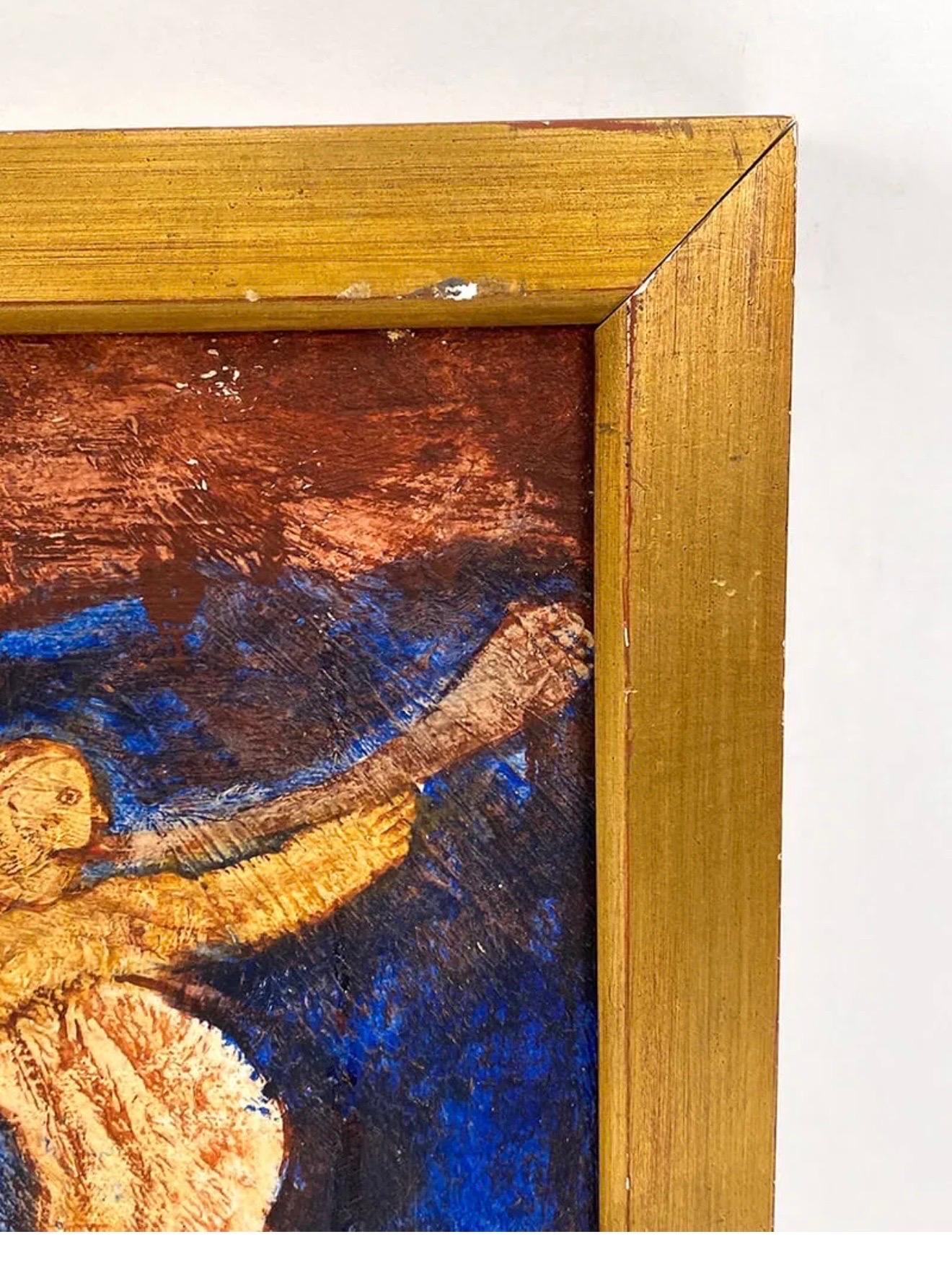 Surrealist Ölgemälde Zirkuspferd Szene Lionel Kalish Fantasie Szene New York im Angebot 5