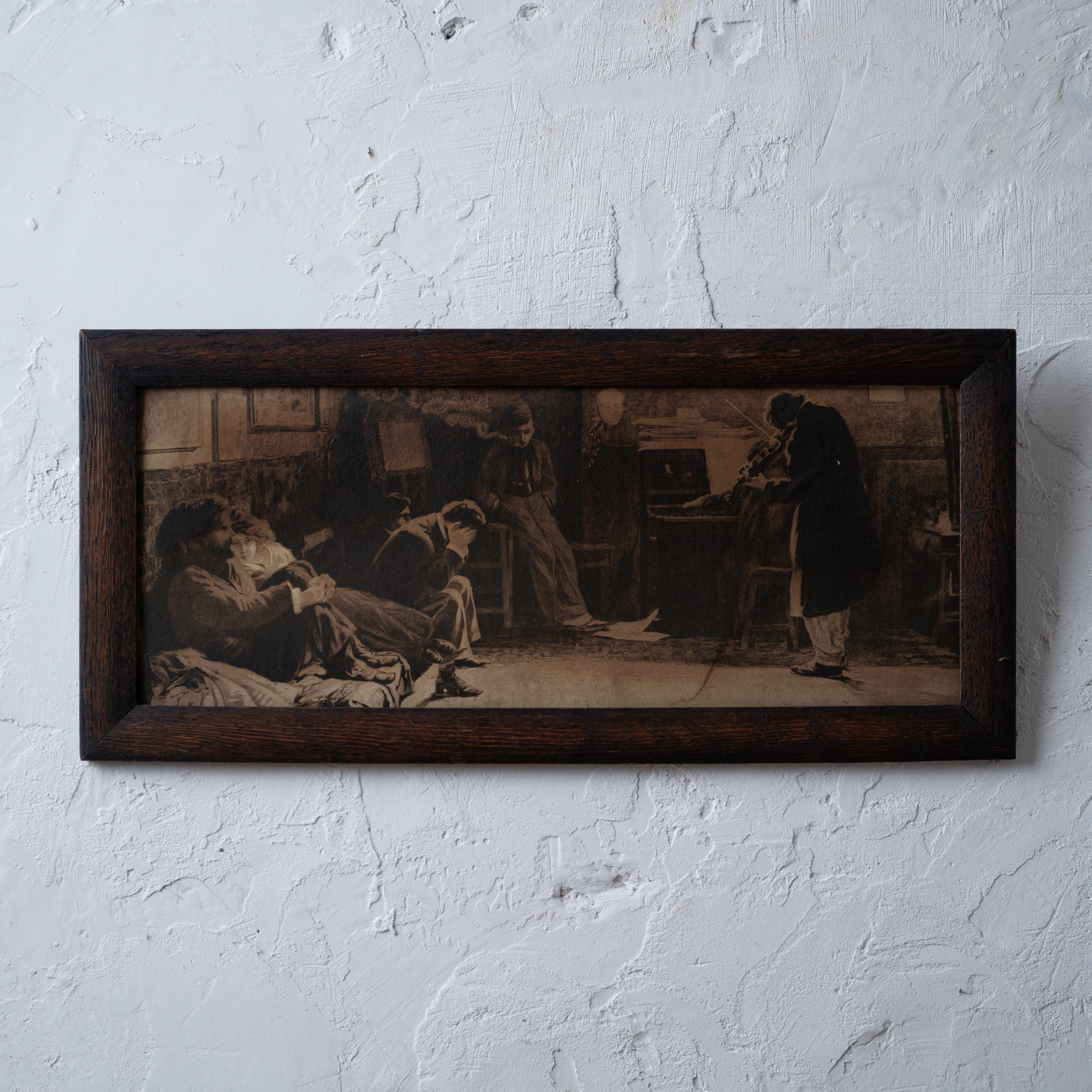 Eine Lithographie nach dem Gemälde Beethoven, Kreutzersonate, um 1900.



Rahmen: 22 ½ x 10 ½ Zoll



