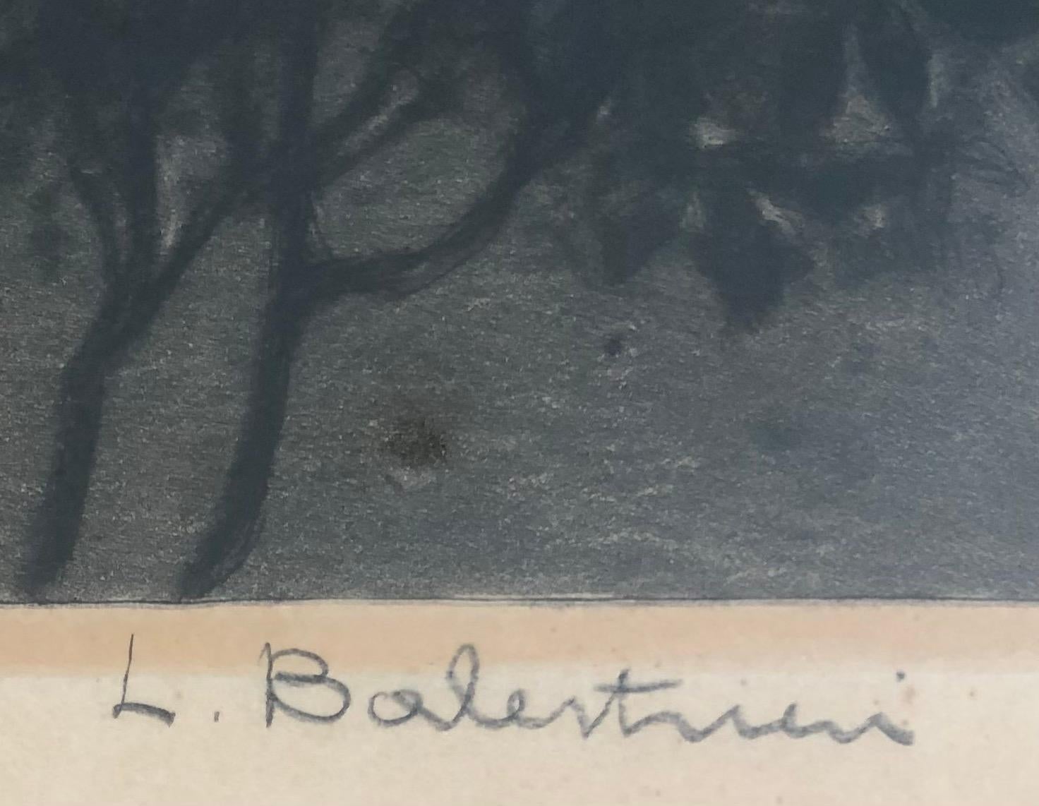 Dos amantes en un jardín sobre París en venta 1