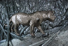 Lioness Sculpture by Davide Medri, Mirror Mosaic, Italy, 2023