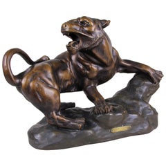 rubens capaldo Lioness Sculpture Art Deco by R. Capaldo, France, circa 1930