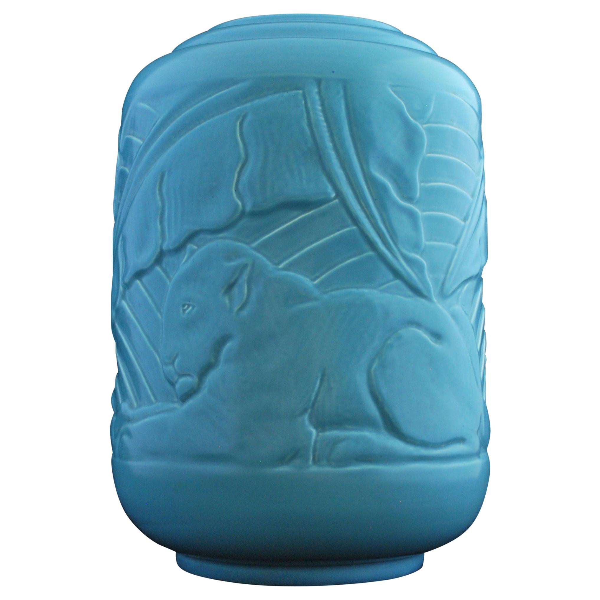 Lioness Vase, Erling Olsen, Wedgwood, circa 1930