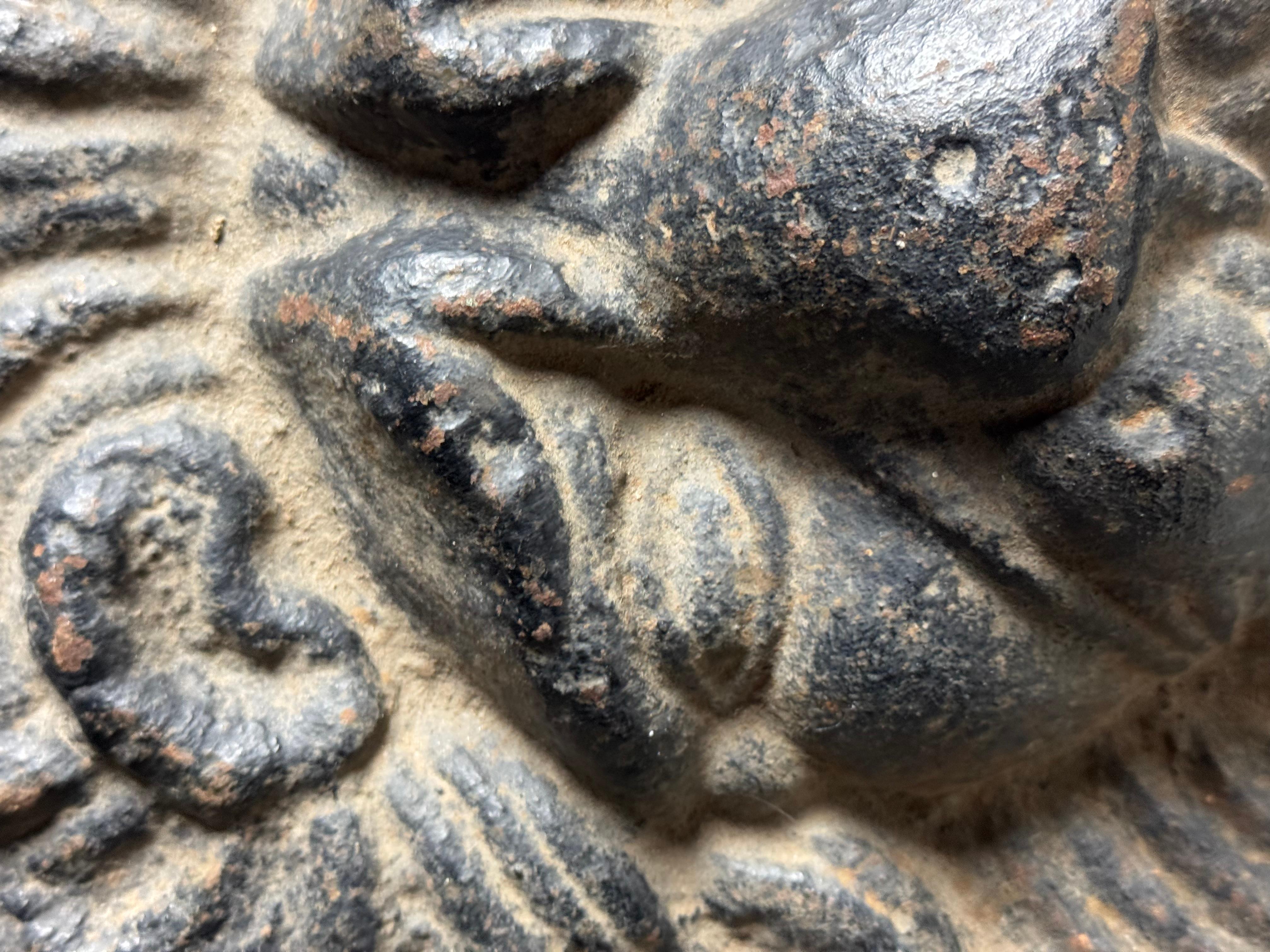 Maschera da fontana a testa di leone in ghisa del XVII secolo in vendita 5