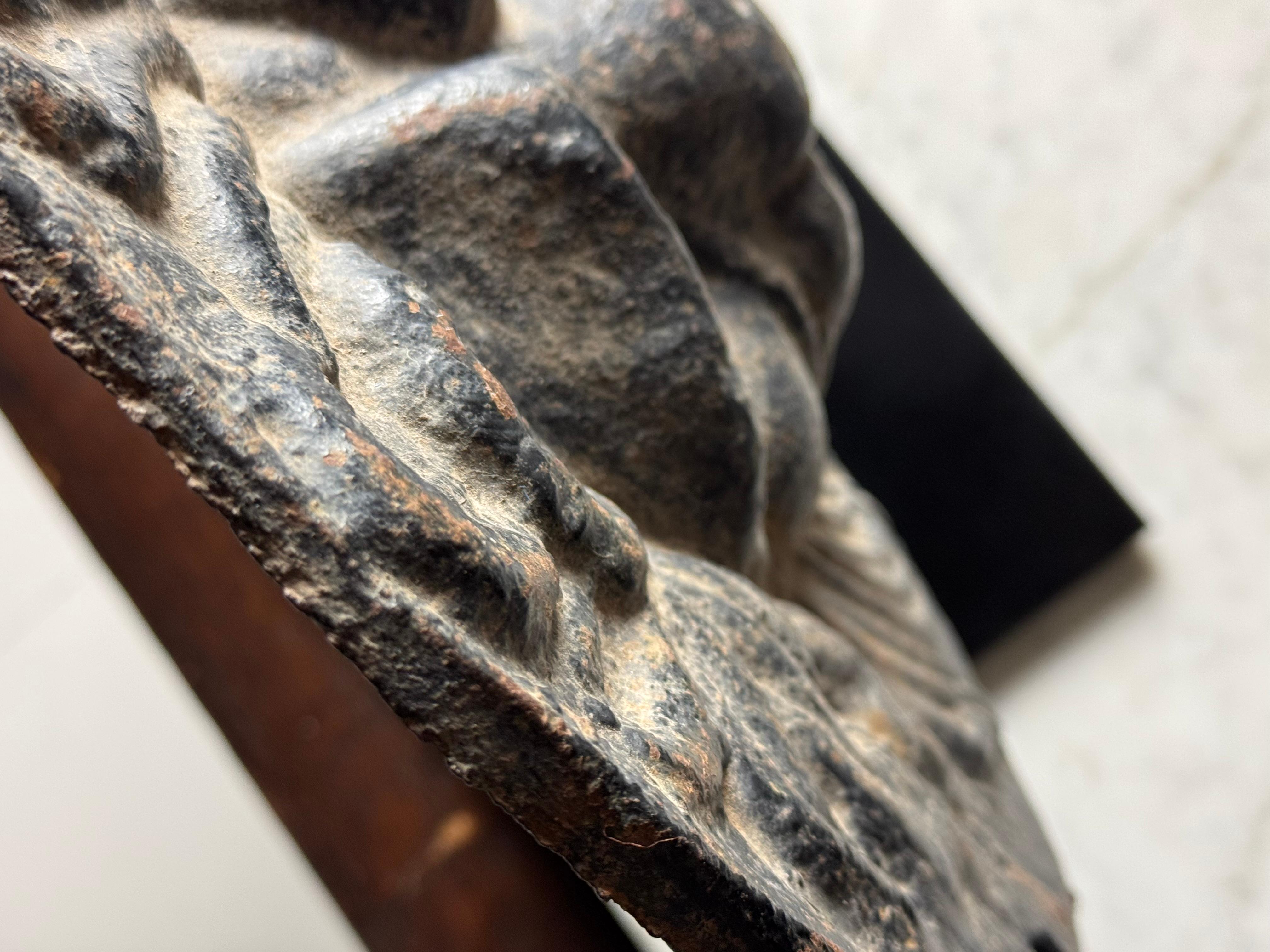 Maschera da fontana a testa di leone in ghisa del XVII secolo in vendita 8
