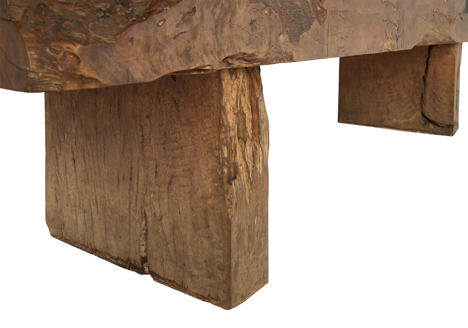 liove edge Organic Lychee Wood Bench 5