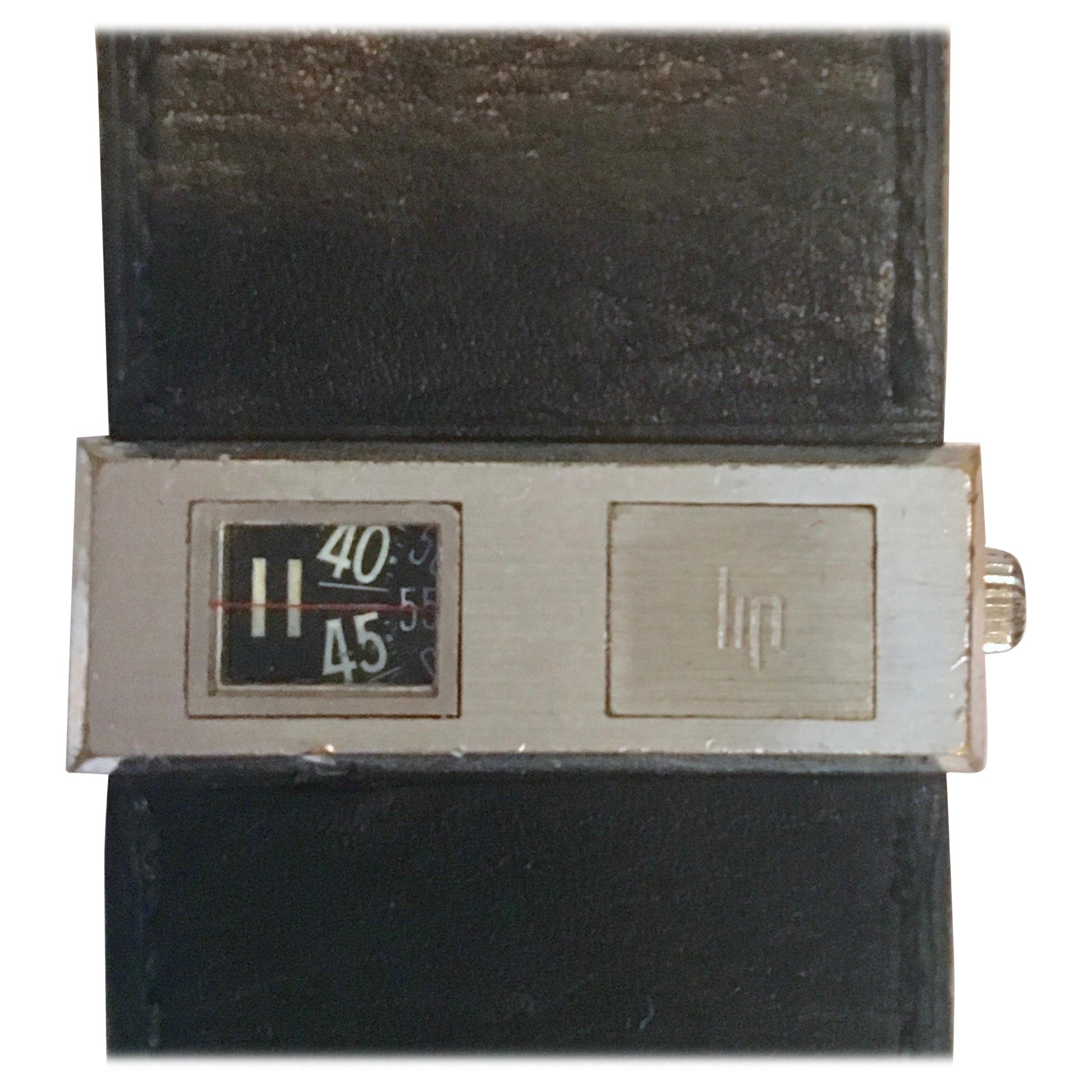 Lip Baschmakoff Automatic Jump-Hour Watch, circa 1970s For Sale