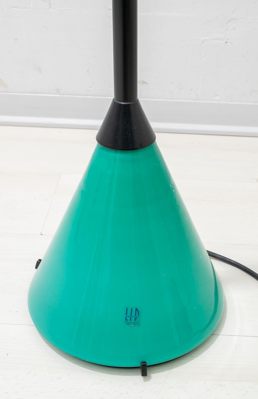 LIP Manifattura Del Vetro Italian Murano Glass Ground Lamp, 1989 6