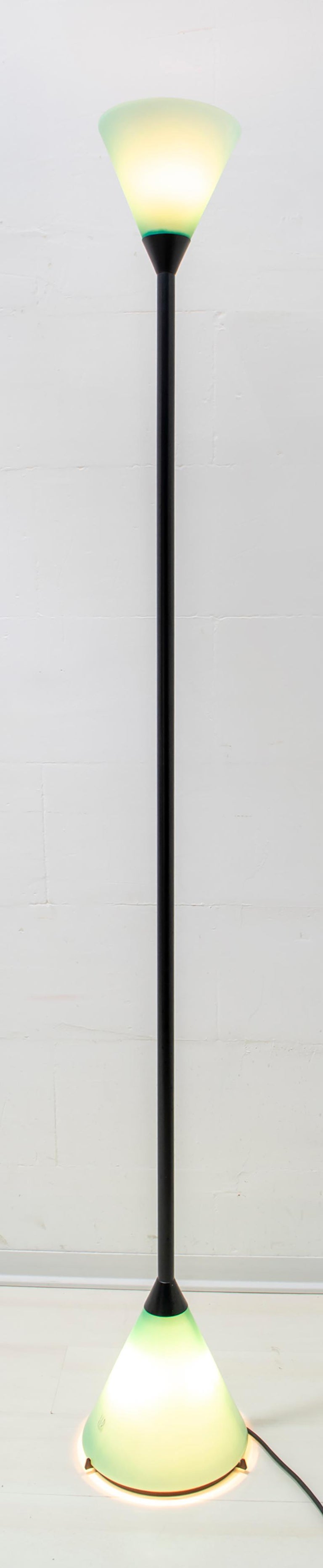Modern LIP Manifattura Del Vetro Italian Murano Glass Ground Lamp, 1989 For Sale