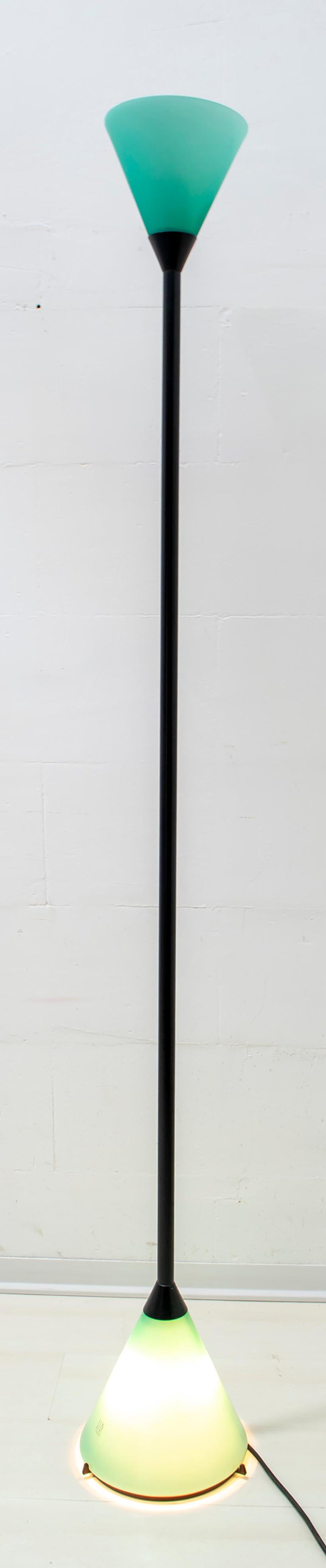 Late 20th Century LIP Manifattura Del Vetro Italian Murano Glass Ground Lamp, 1989 For Sale