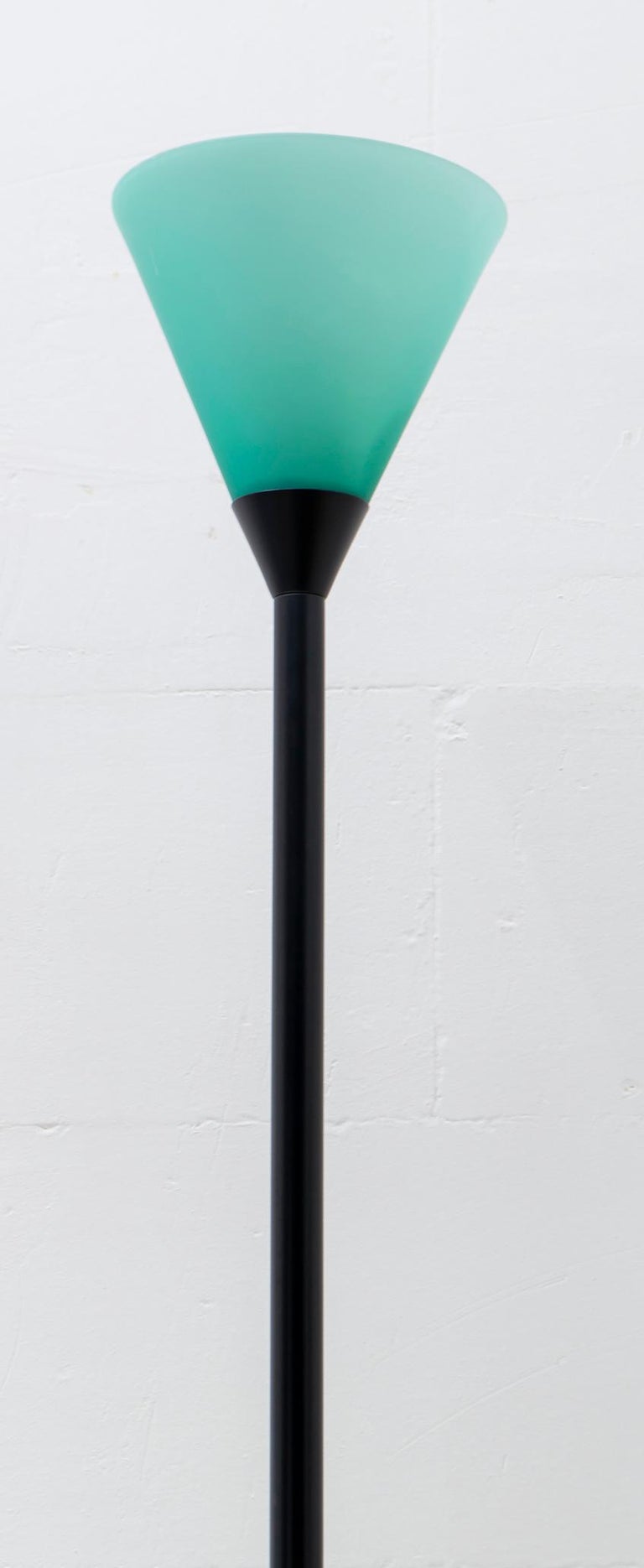 LIP Manifattura Del Vetro Italian Murano Glass Ground Lamp, 1989 For Sale 1
