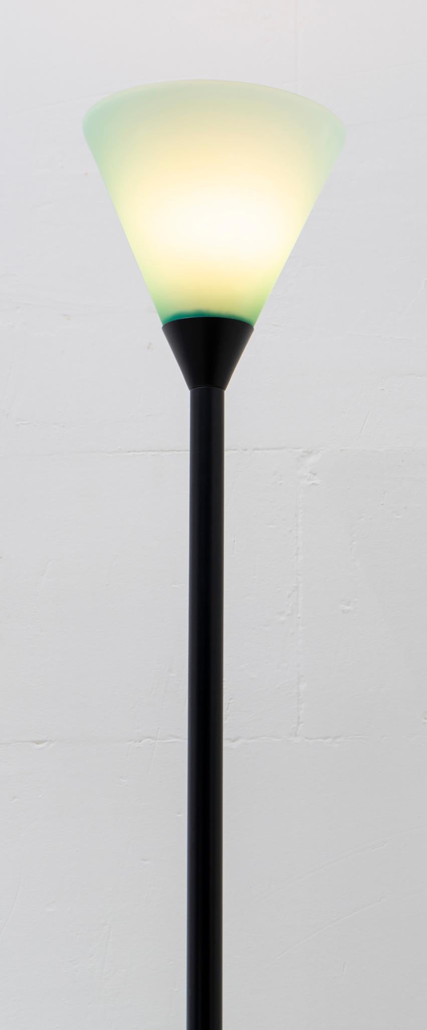 LIP Manifattura Del Vetro Italian Murano Glass Ground Lamp, 1989 2