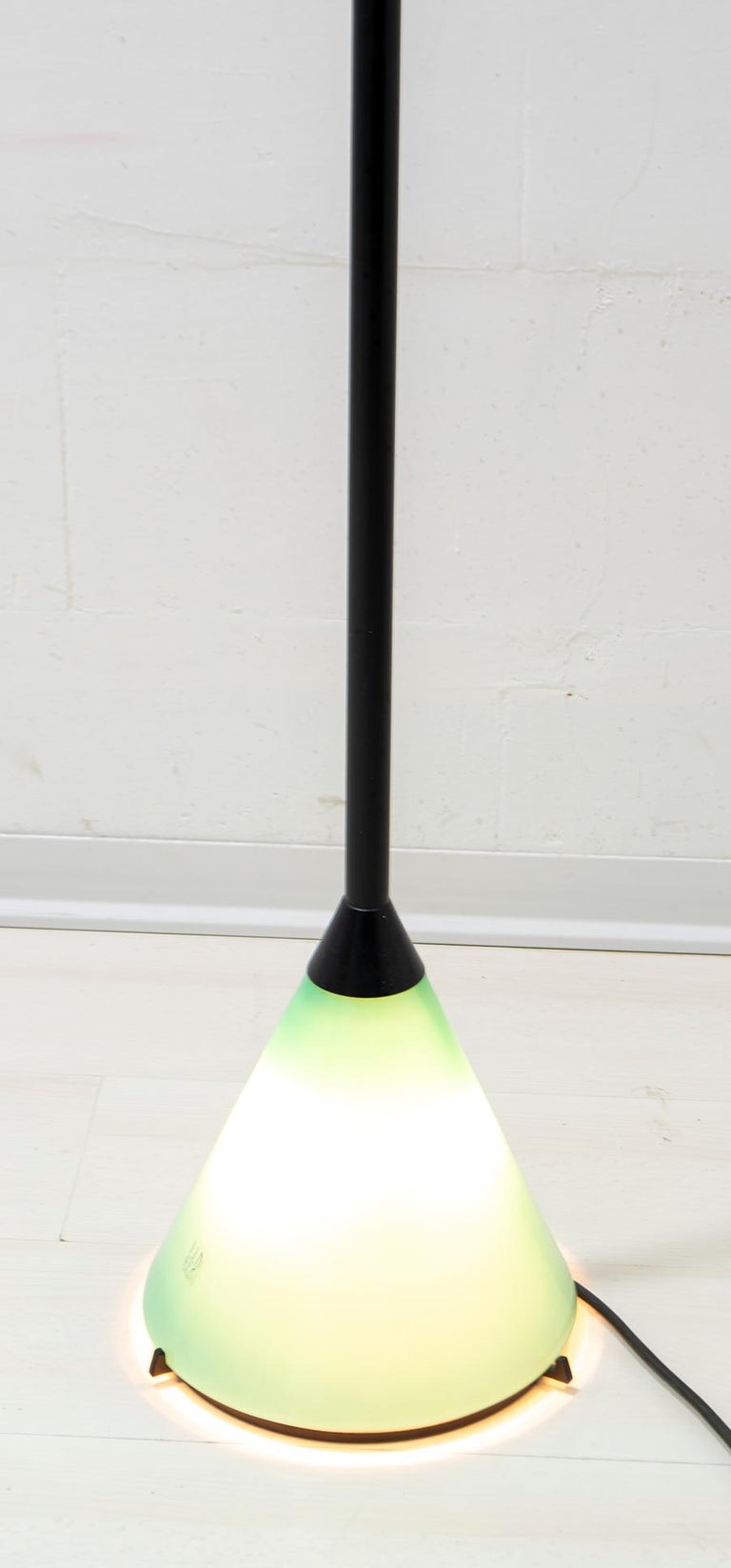 LIP Manifattura Del Vetro Italian Murano Glass Ground Lamp, 1989 For Sale 4