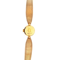 LIP Vintage Women Watch N.O.S Off White Dial Yellow Gold 18 Karat