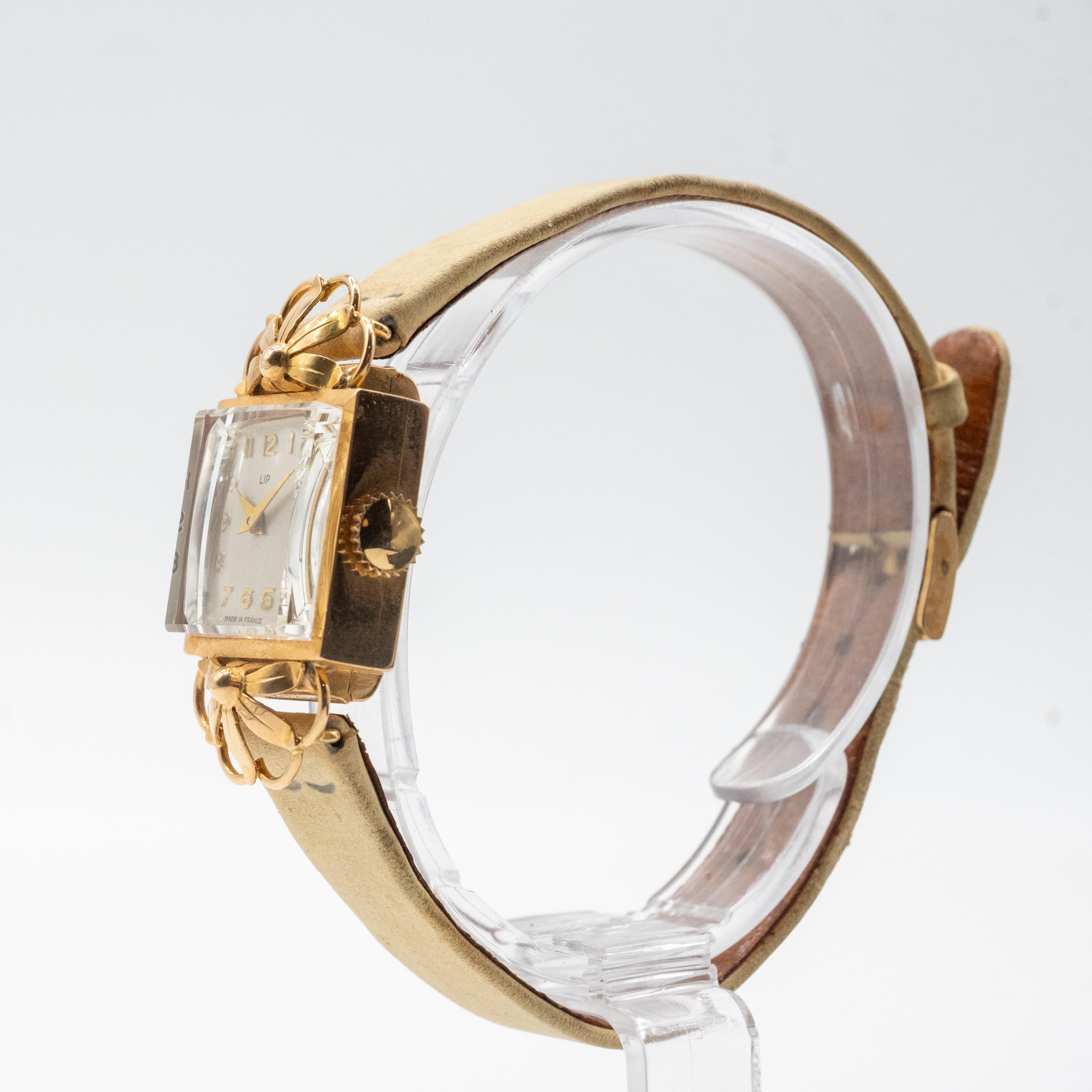 Lip Watch 18-Carats Gold For Sale 3