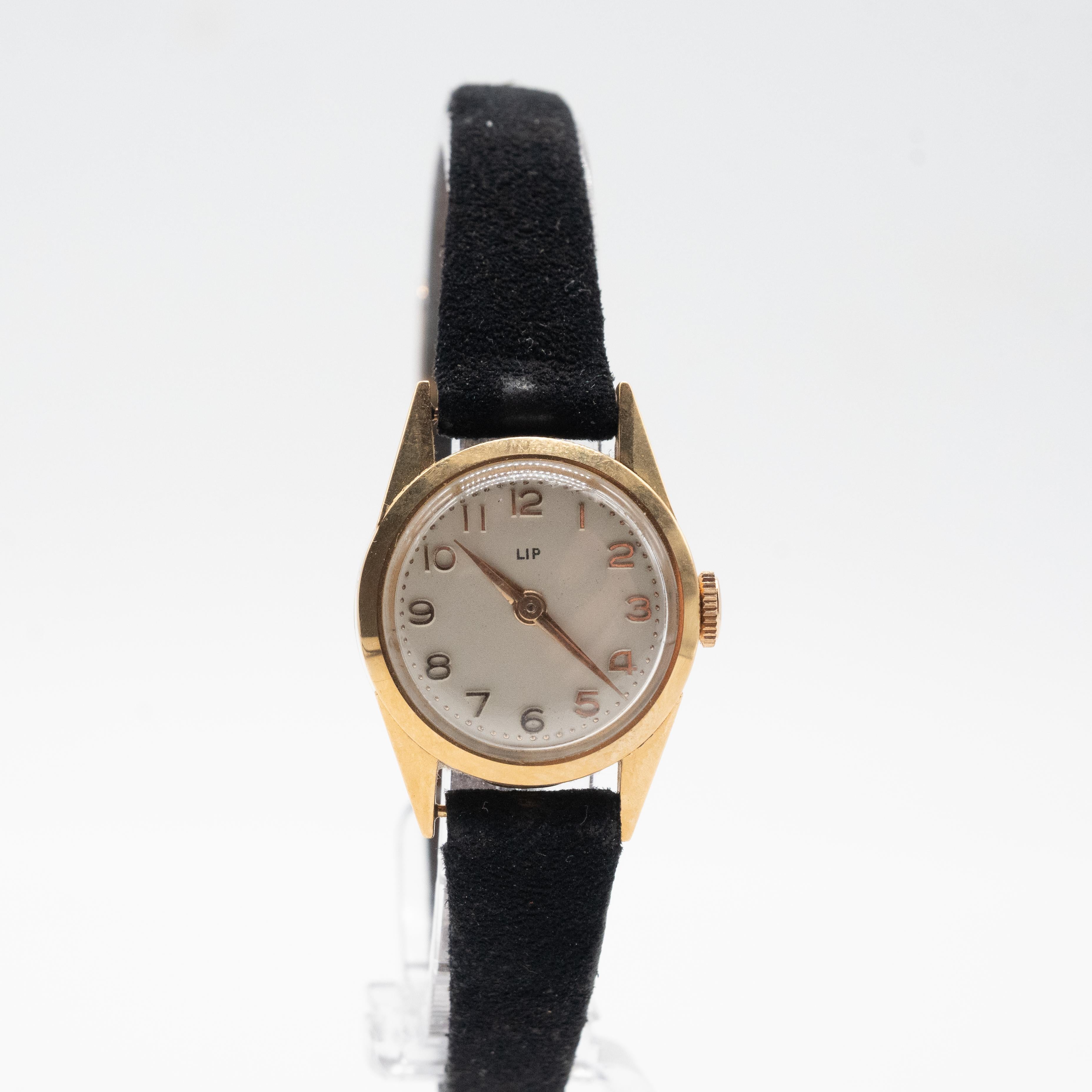 Women's Lip Watch 18-Carats Gold For Sale