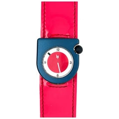 LIP Women Watch Fuchsia Strap Blue Case