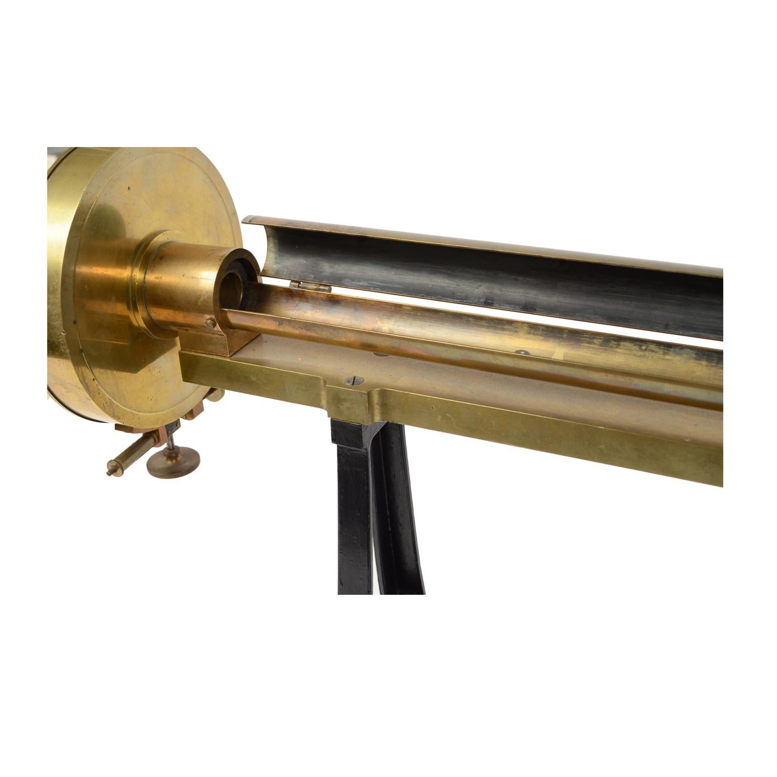 1893 Antique Lippich Brass Polarimeter Antique Physic Analysis  Instrument  For Sale 4