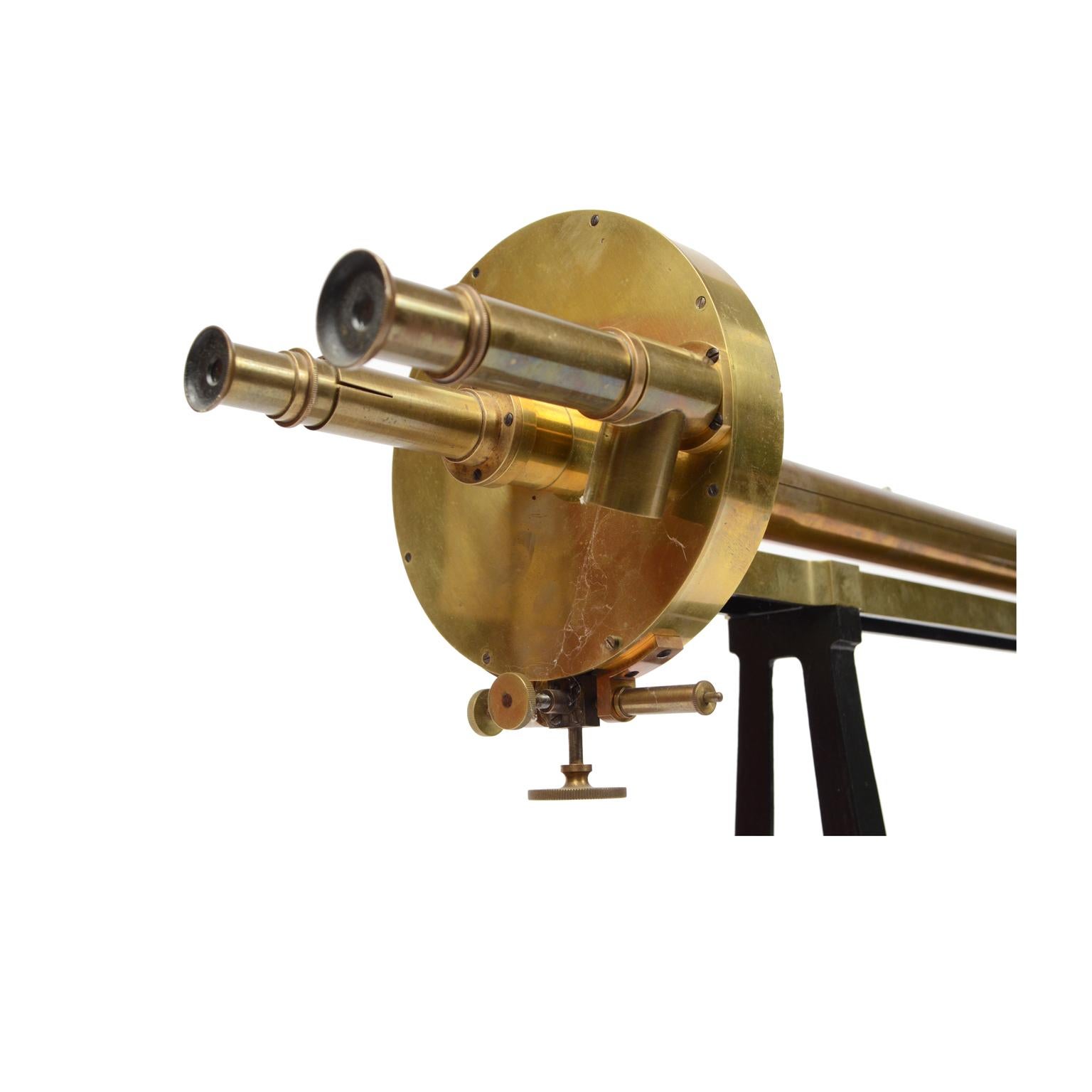 1893 Antique Lippich Brass Polarimeter Antique Physic Analysis  Instrument  For Sale 5