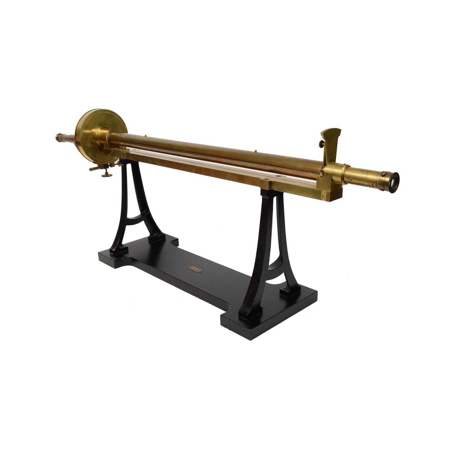 Antike Lippich-Messing-Polarimeter, antike physische Analyse, 1893  Instrument  (Spätes 19. Jahrhundert) im Angebot