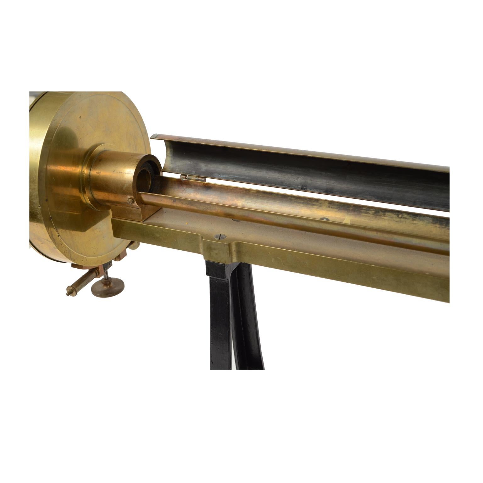 1893 Antique Lippich Brass Polarimeter Antique Physic Analysis  Instrument  In Good Condition For Sale In Milan, IT