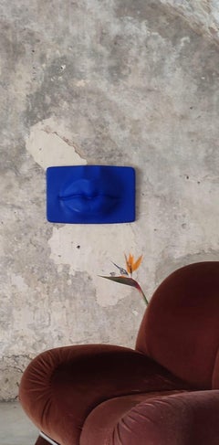 Labbra. 2023. un Bacio dall'alto, Decorazione da parete, Pezzi unici. Colori su misura