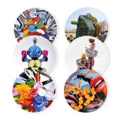 Lips Coupe Plate by Jeff Koons