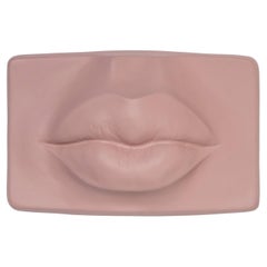 Jolie Pinke Lippen-Skulptur