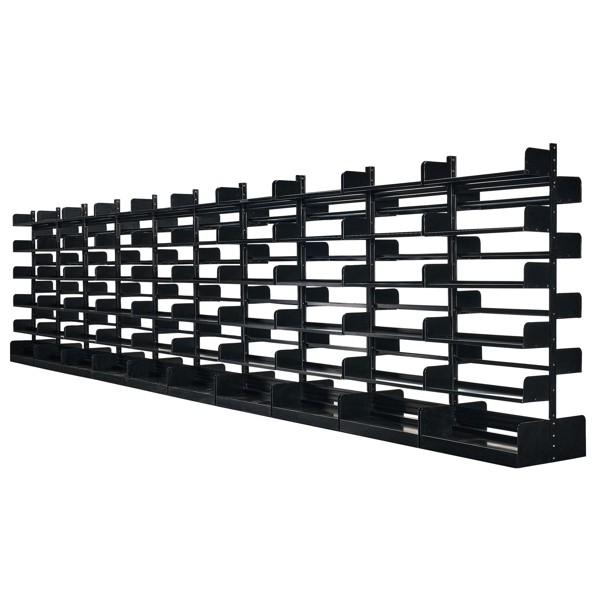 Lips Vago Library Wall of Ten 'Congresso' Bookcases