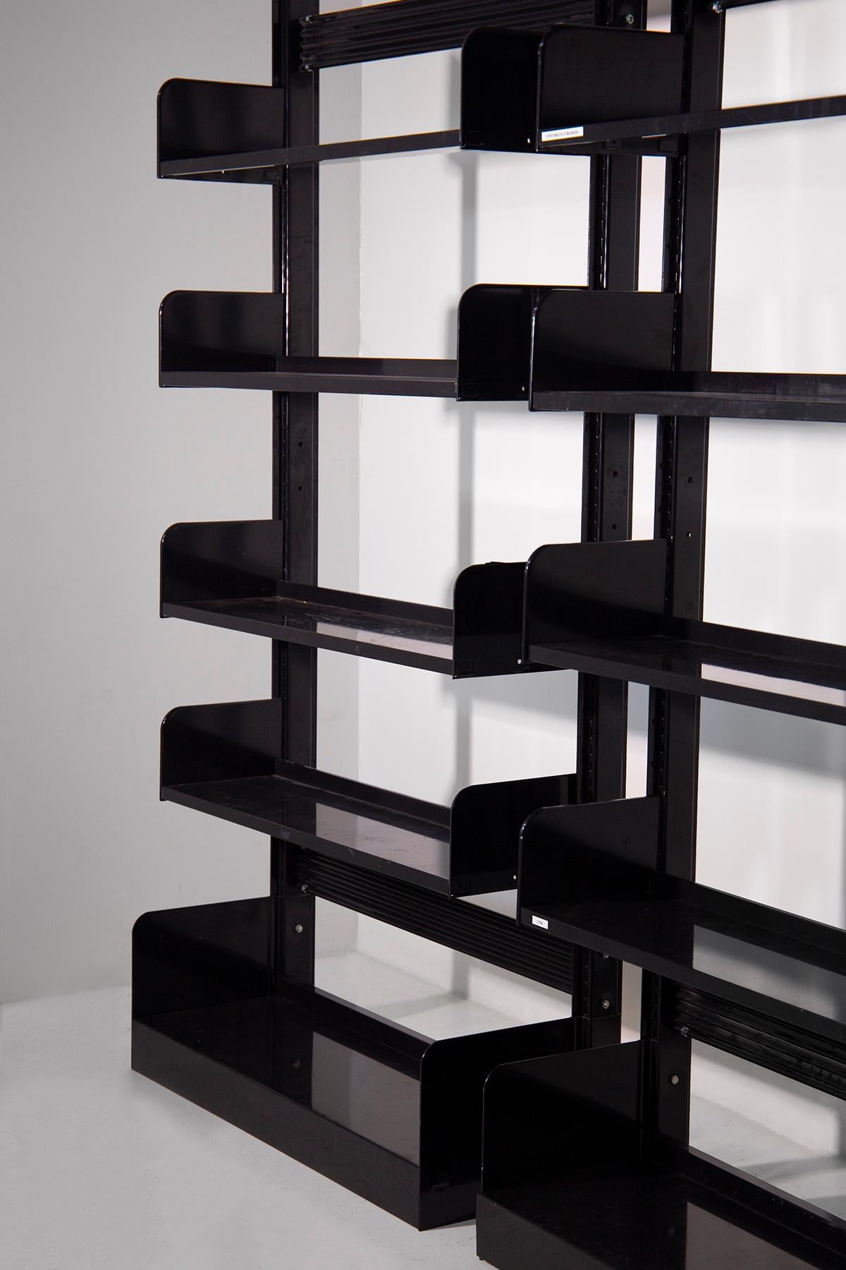Mid-20th Century Lips Vago's trio of black Congress bookcases