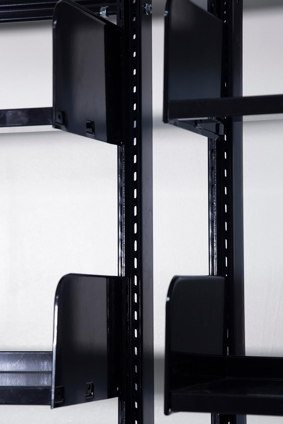 Lips Vago's trio of black Congress bookcases 2
