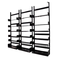 Lips Vago's trio of black Congress bookcases