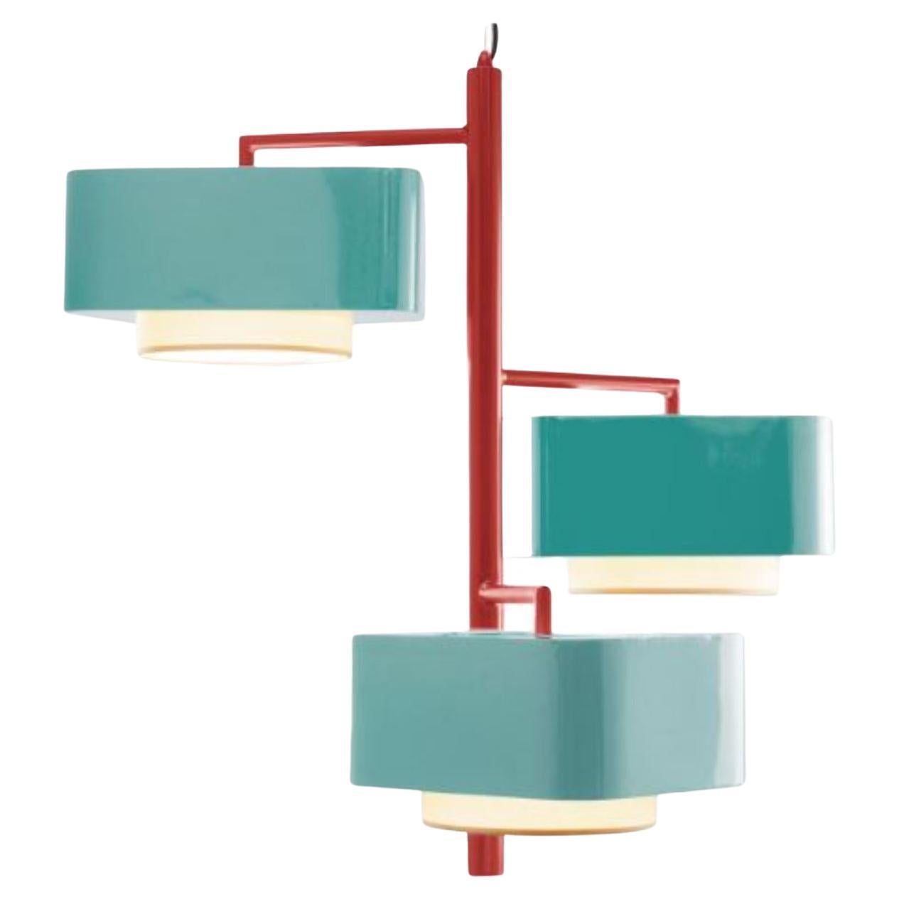 Lipstick and Mint Carousel i Suspension Lamp by Dooq