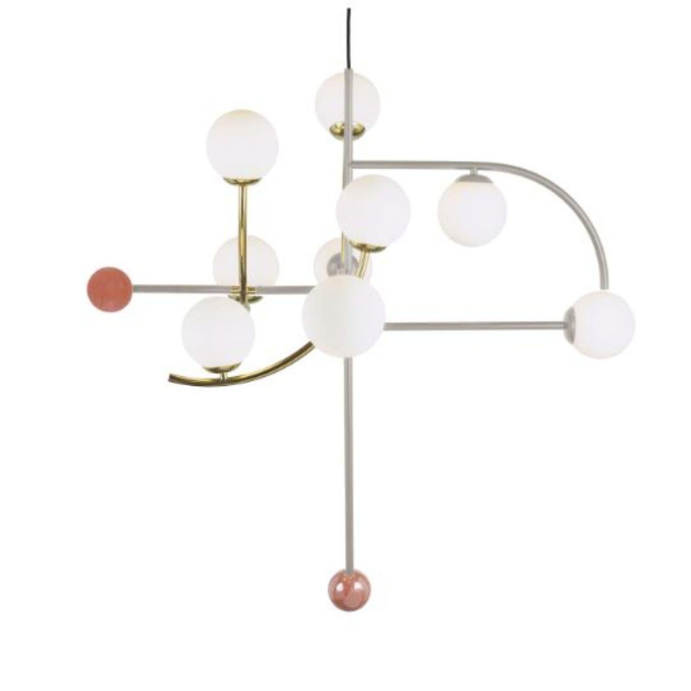 Modern Lipstick Helio I Suspension Lamp by Dooq For Sale