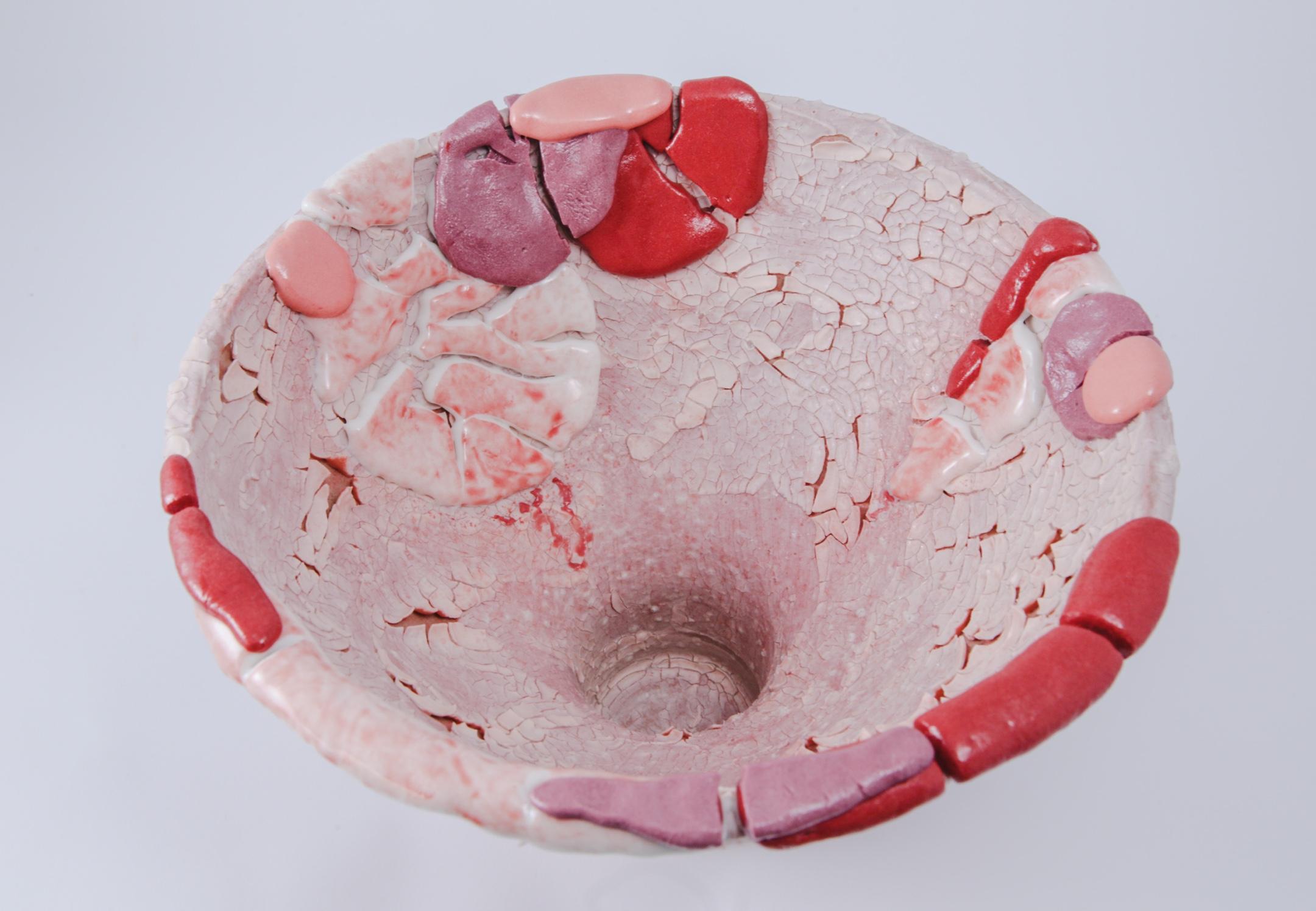 Modern Lipstick Lucie Bowl by Arina Antonova For Sale