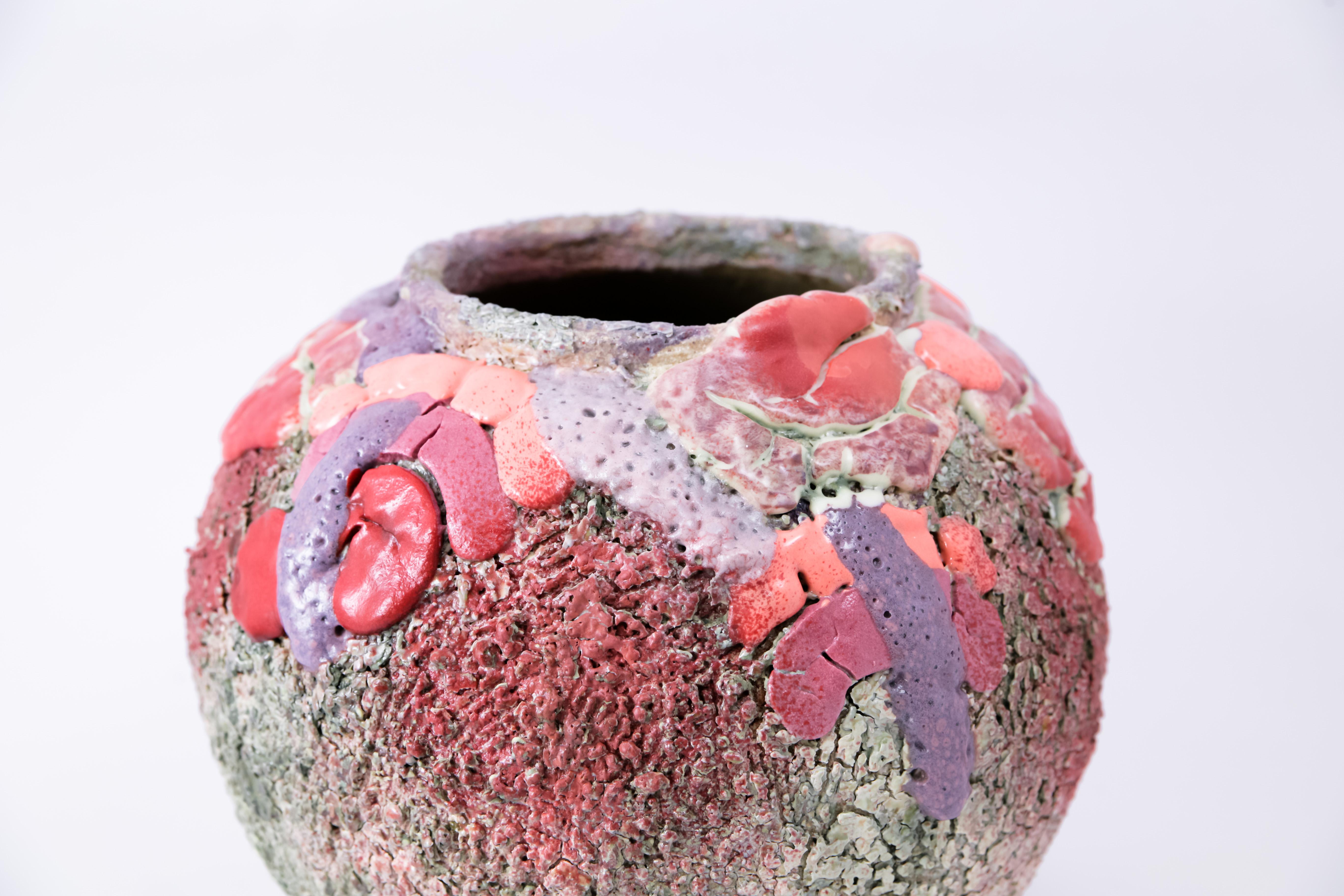 Spanish Lipstick Moon Vase by Arina Antonova