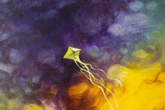 Liqiang Lu Abstract Original Oil On Canvas "Kite"