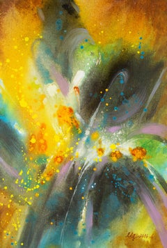 Liqiang Lu Abstraktes Original Ölgemälde "Ohne Titel"