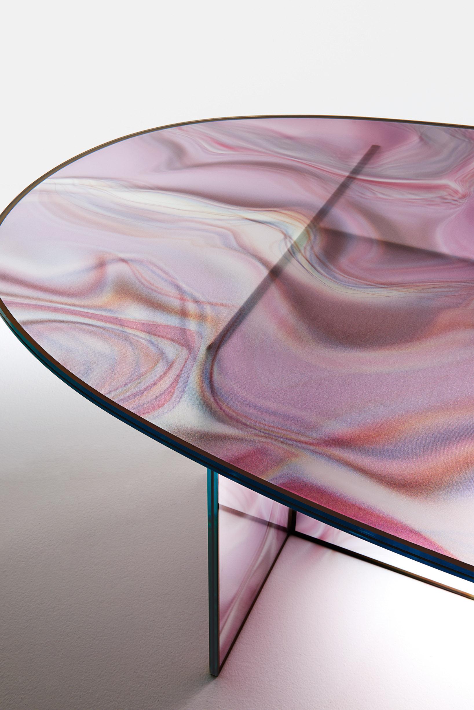 Contemporary LIQUEFY Console Table, by Patricia Urquiola for Glas Italia For Sale