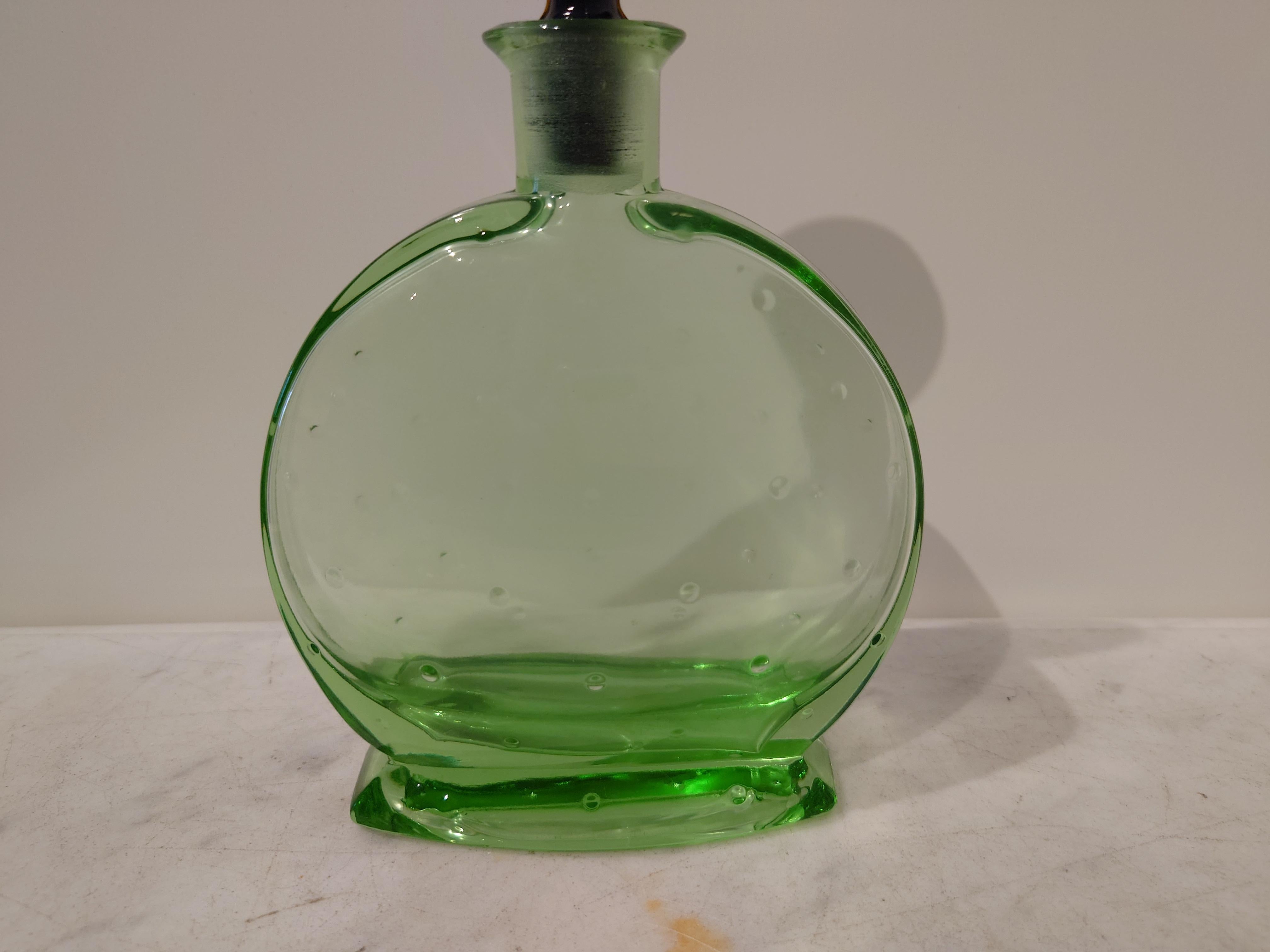 Likör-Set, Art Deco  Kanter mit 6 Gläsern Uraniusglas, 1930er Jahre im Angebot 5