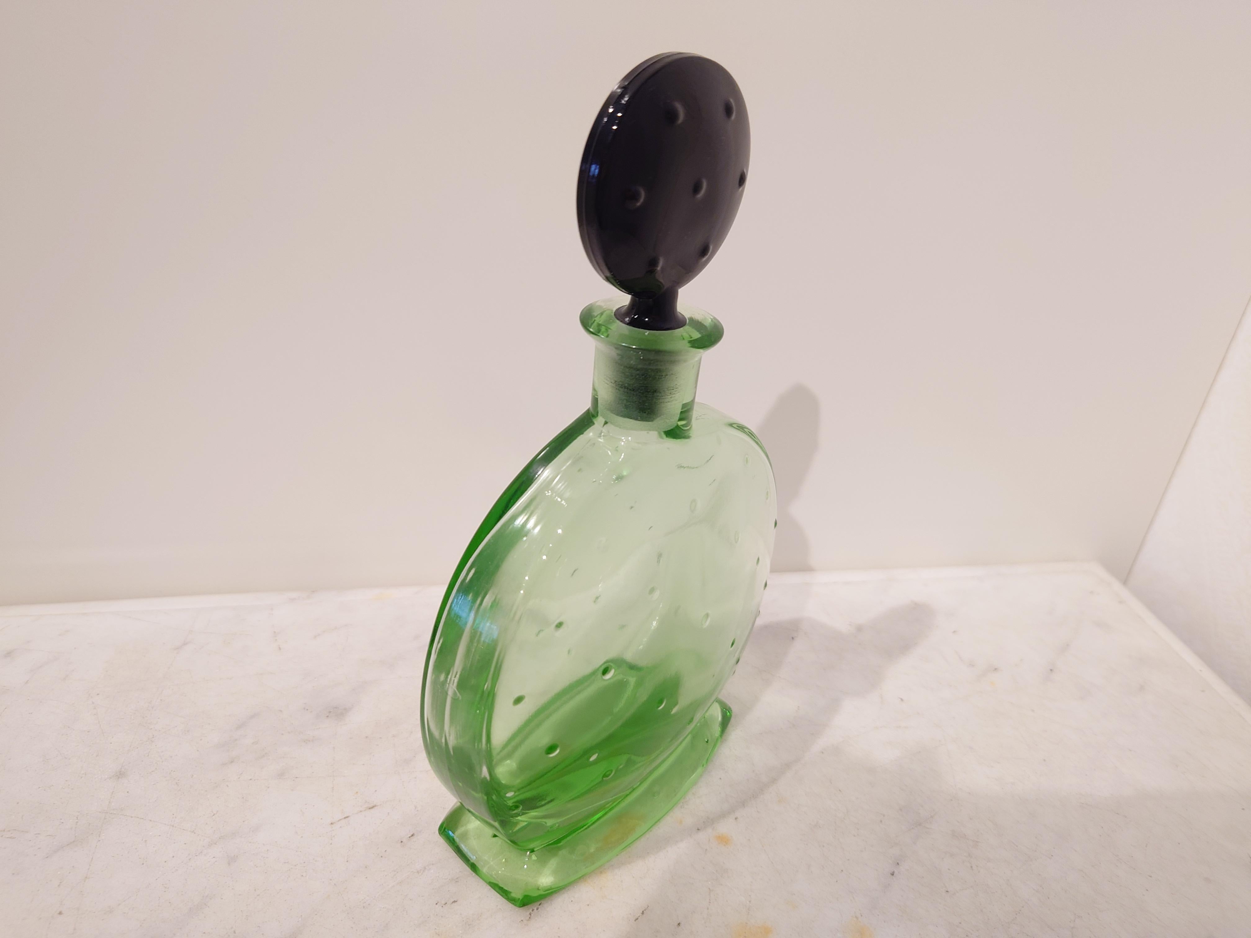 Likör-Set, Art Deco  Kanter mit 6 Gläsern Uraniusglas, 1930er Jahre im Angebot 7