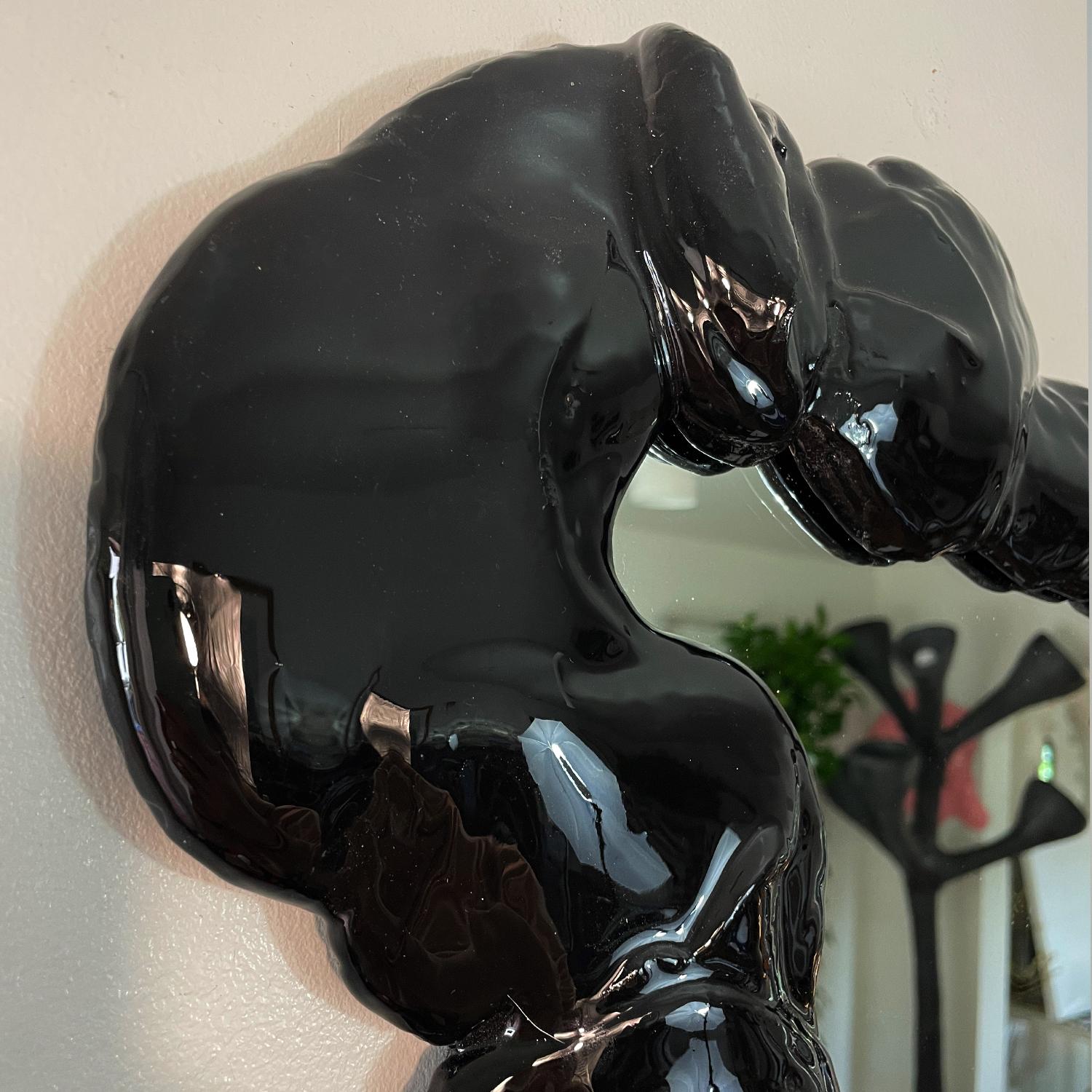 American Liquid Mirror, Black,  High Gloss, by Alexey Krupinin For Sale