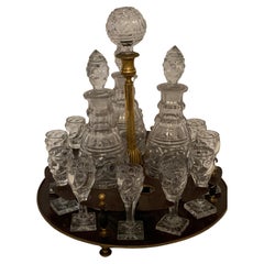 Liquor Cabinet, Baccarat Crystal, Bronze