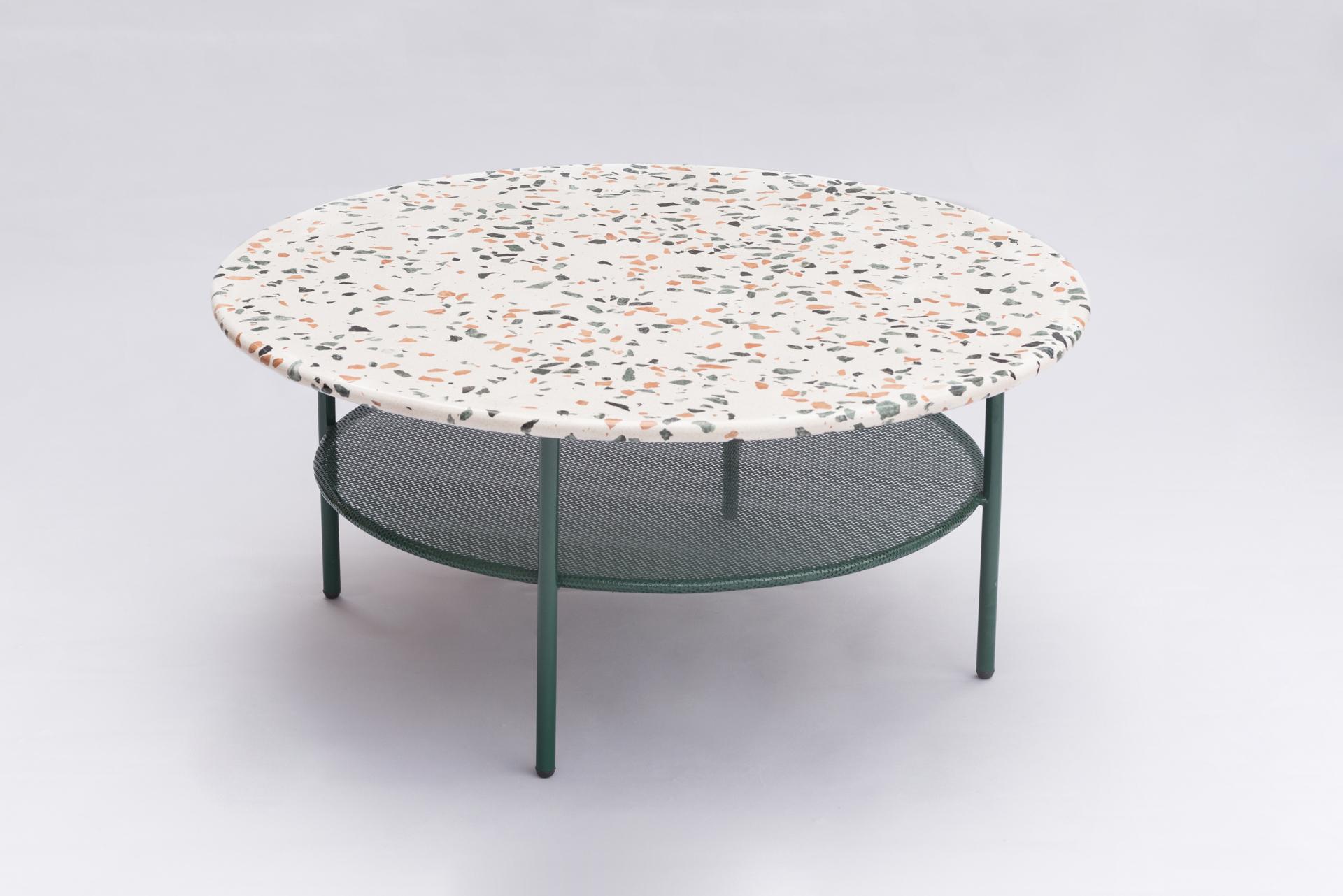 Modern Lira Coffee Table with Terrazzo, Contemporary Mexican Design