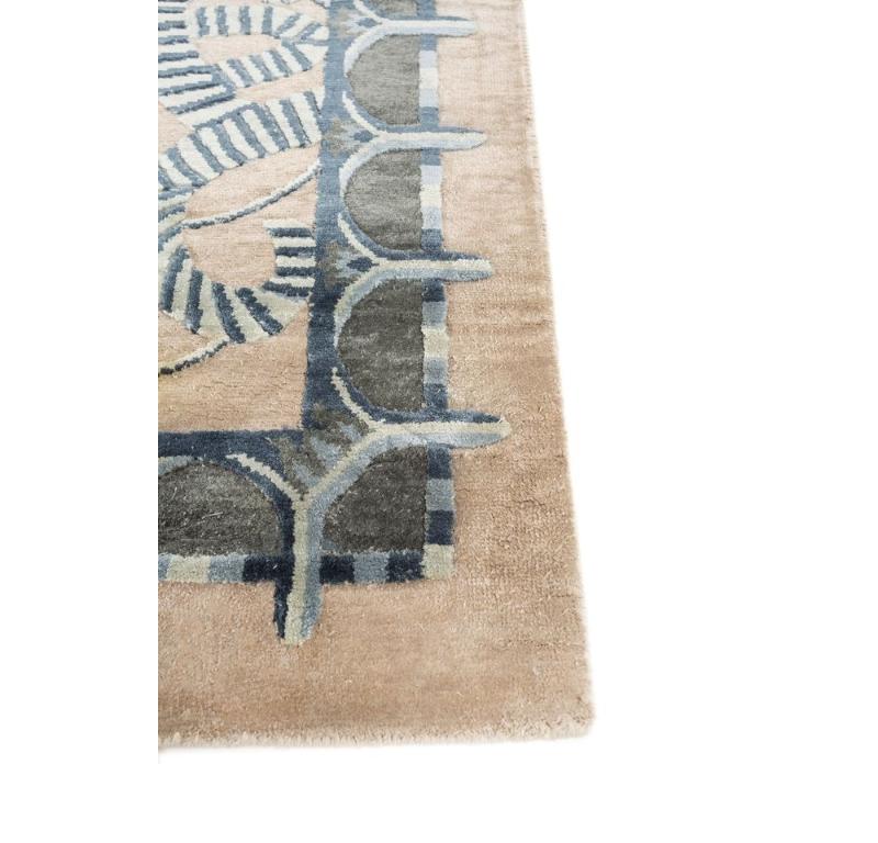 Alfombra anudada a mano Lirio Pebble & Mood Indigo 240x300 cm Moderno de mediados de siglo en venta