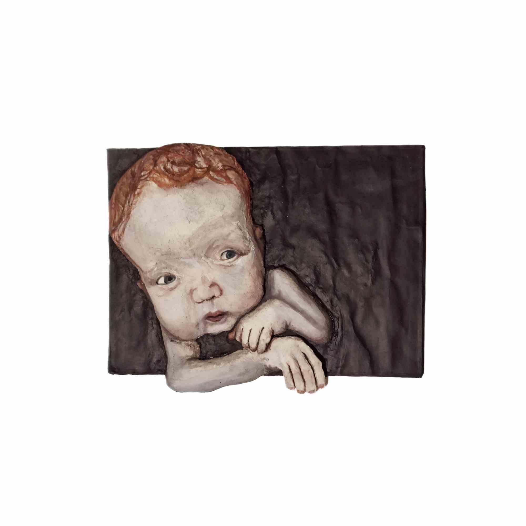 Exploration est une basse surface en craie modelée sur du papier et du carton pour donner un effet plus particulier et unique à l'œuvre, réalisée par l'artiste italien aux multiples facettes LisArtVenture qui oscille entre la sculpture et la