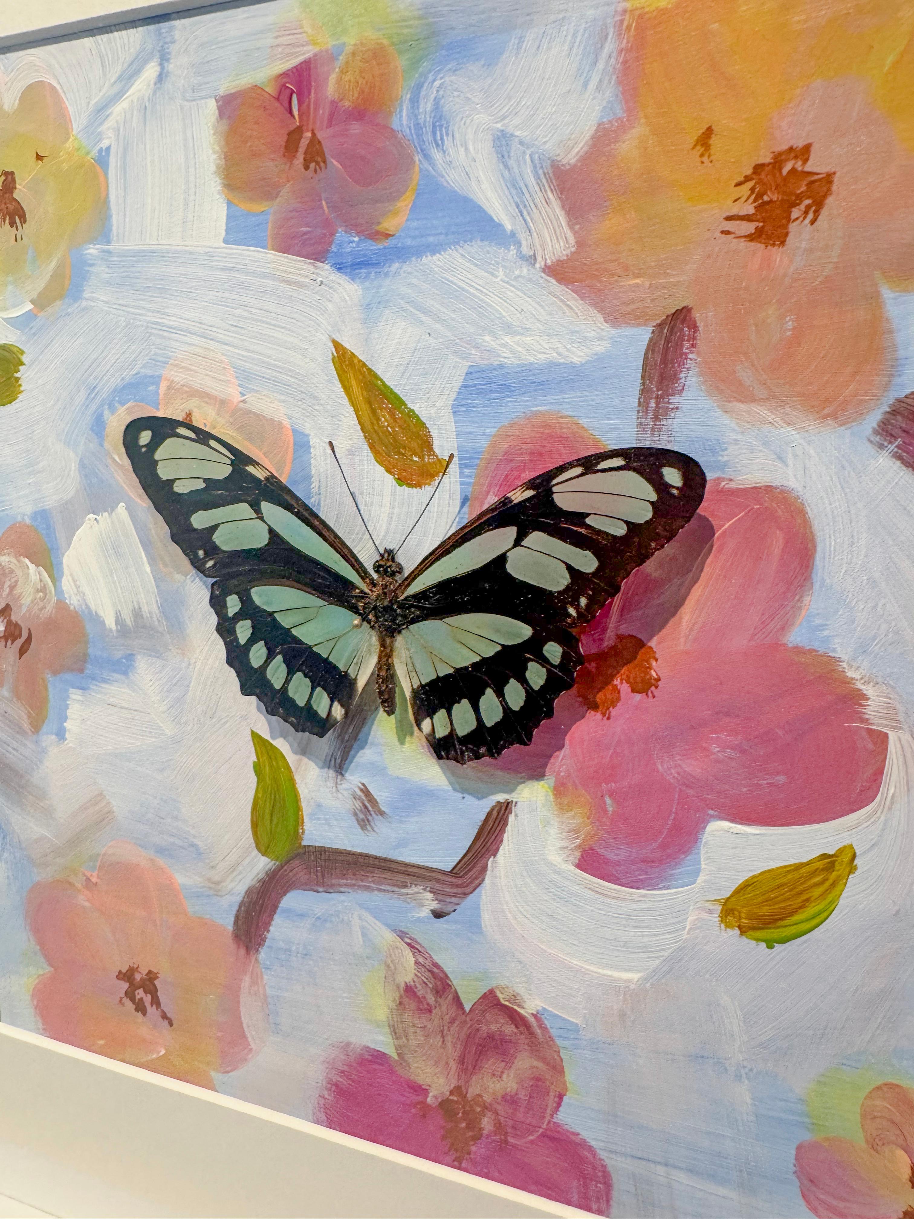 Butterfly Collector #12 - Photorealist Mixed Media Art by Lis Sam