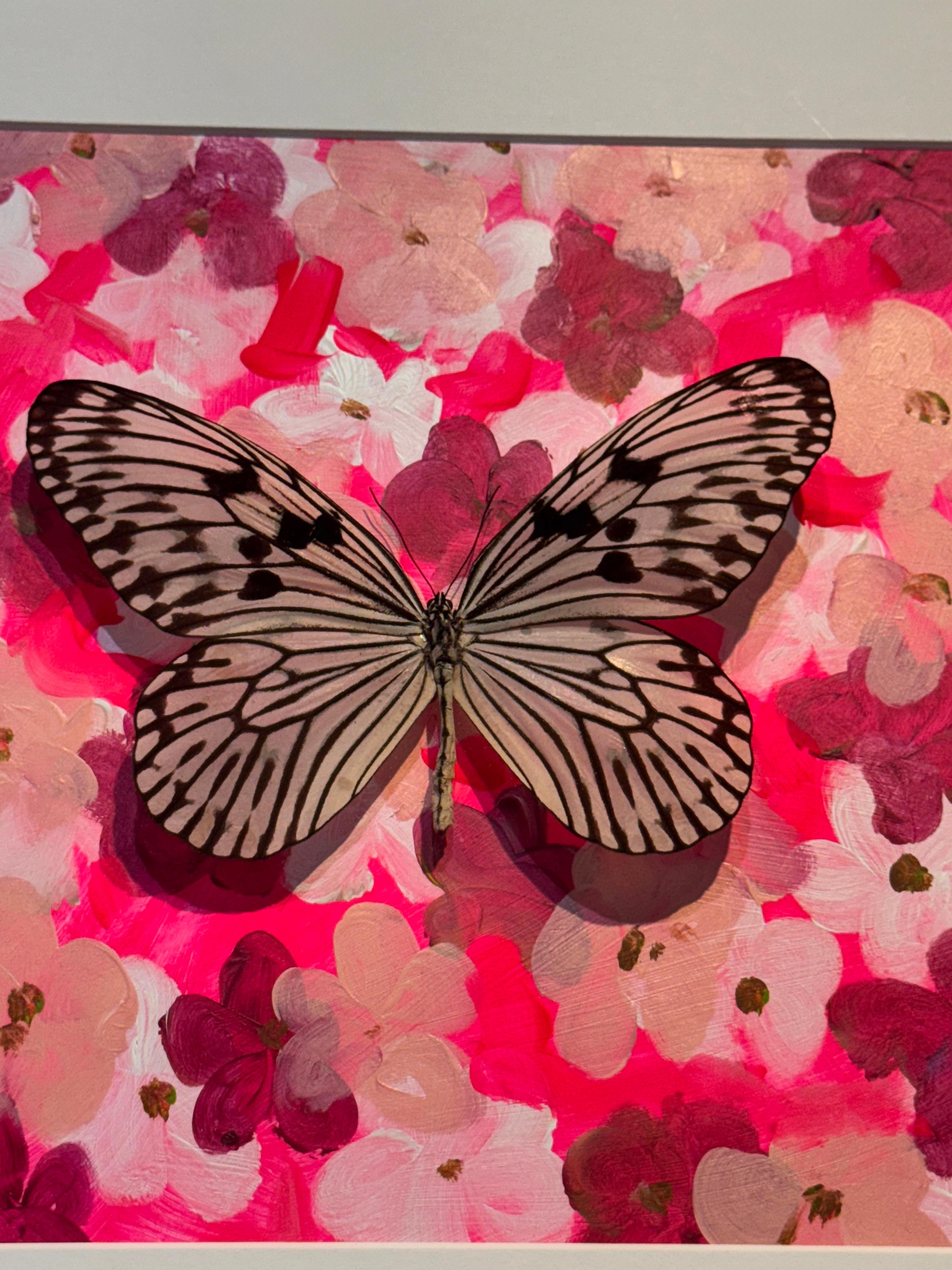 Butterfly Collector #3 - Photorealist Mixed Media Art by Lis Sam