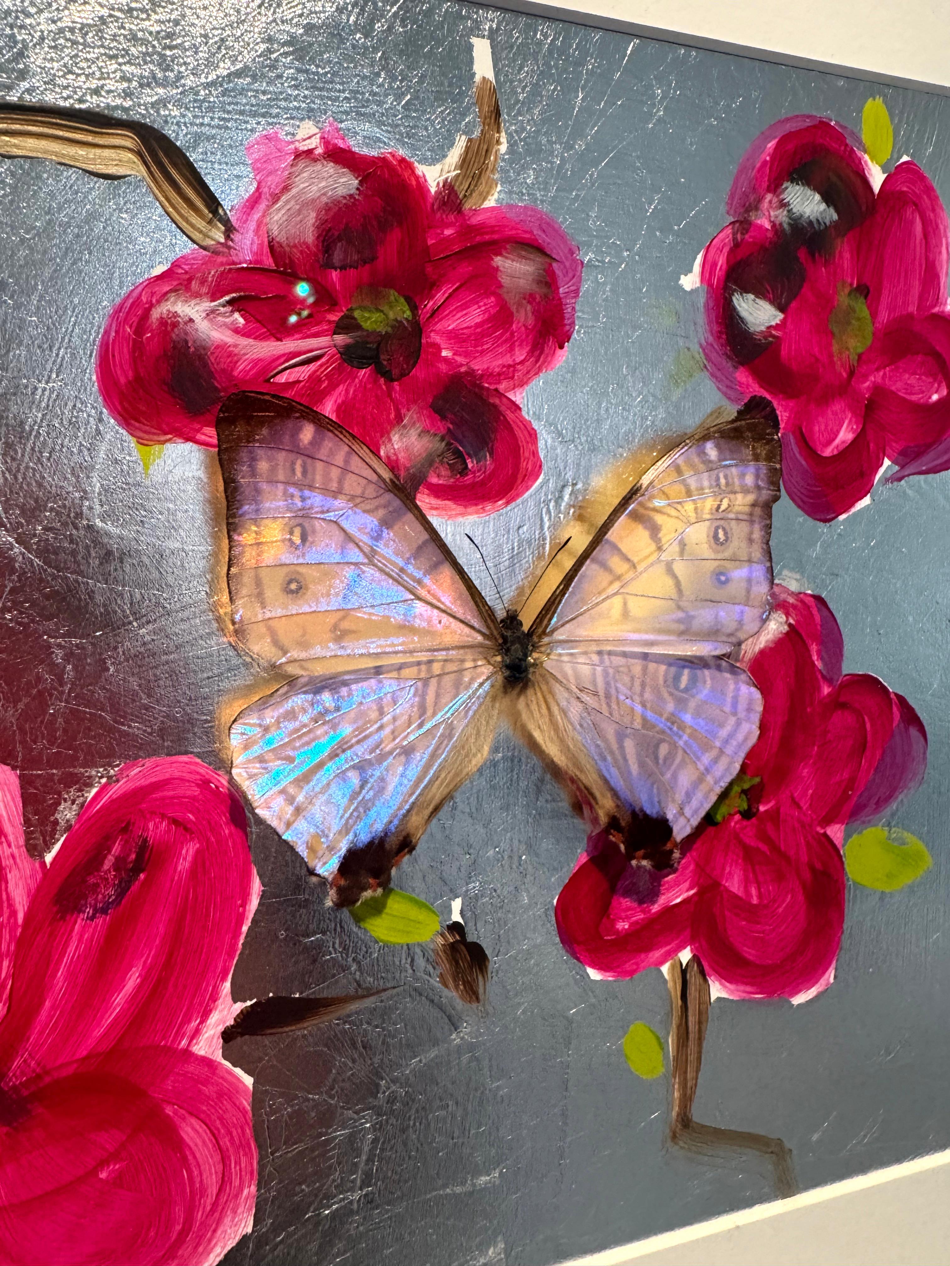 Butterfly Collector #8 - Photorealist Mixed Media Art by Lis Sam