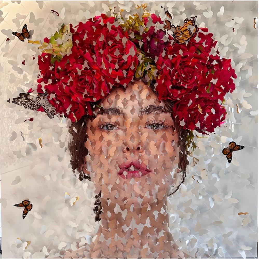 Camelia (Fleurs Rouges) - Mixed Media Art by Lis Sam