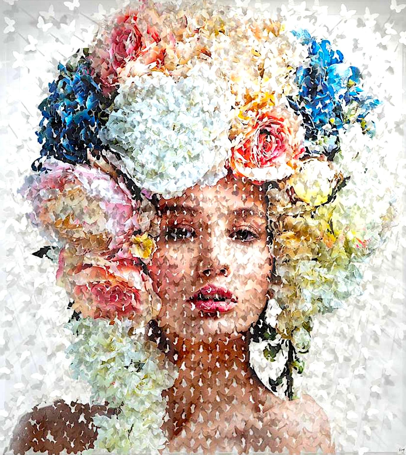 Dahlia - Mixed Media Art by Lis Sam